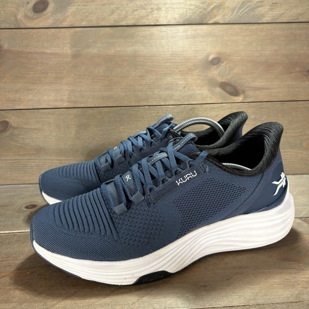 kuru atom 2 mens size 9.5 shoes blue athletic running sneakers